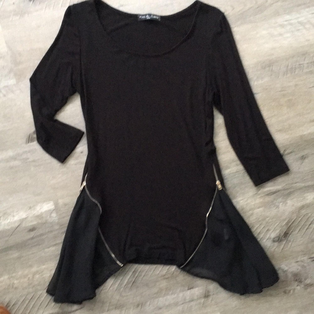 Black Flowy Shirt